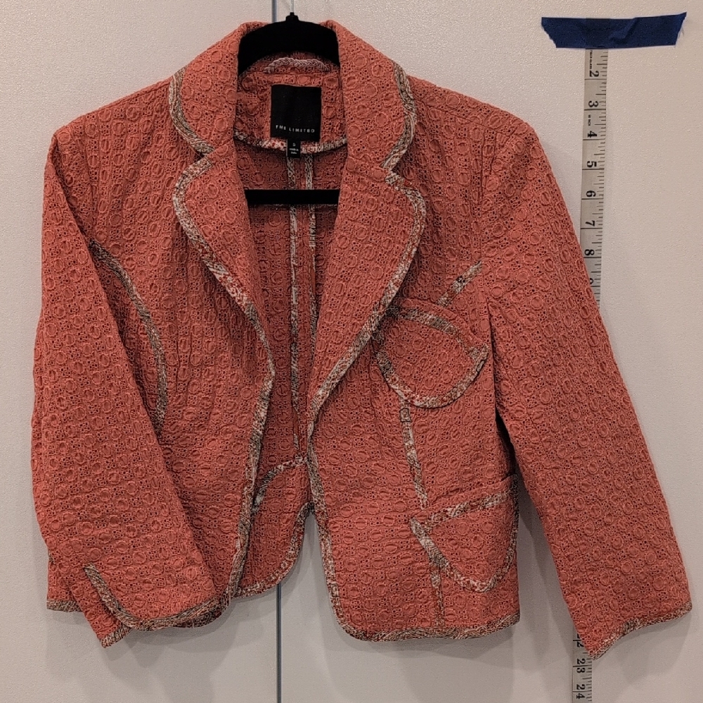 The Limited Coral Textured Blazer